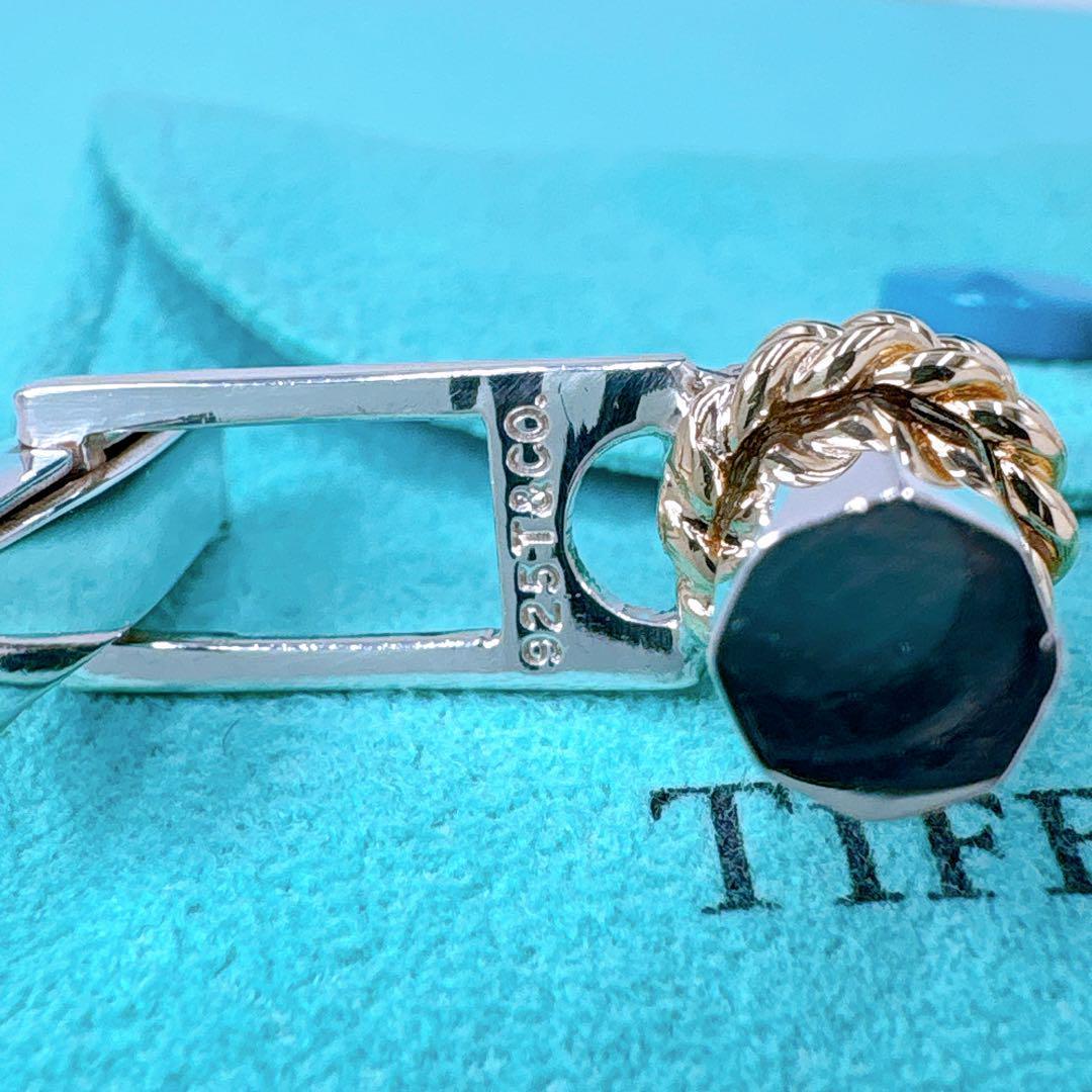 極美品 オールドティファニー カフス カフリンクス コンビ シルバー925