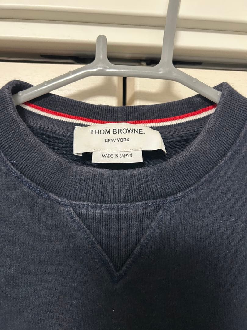 THOM BROWNE ネイビー トレーナー