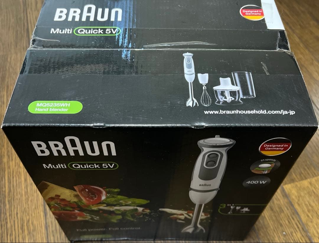 新品未開封　 BRAUN　ハンドブレンダー Quick5V　MQ5235WH