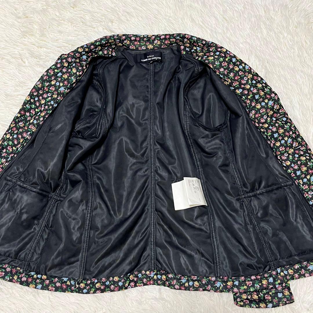 希少✨️美品✨️トリココムデギャルソン 花柄 中綿 テーラードジャケット