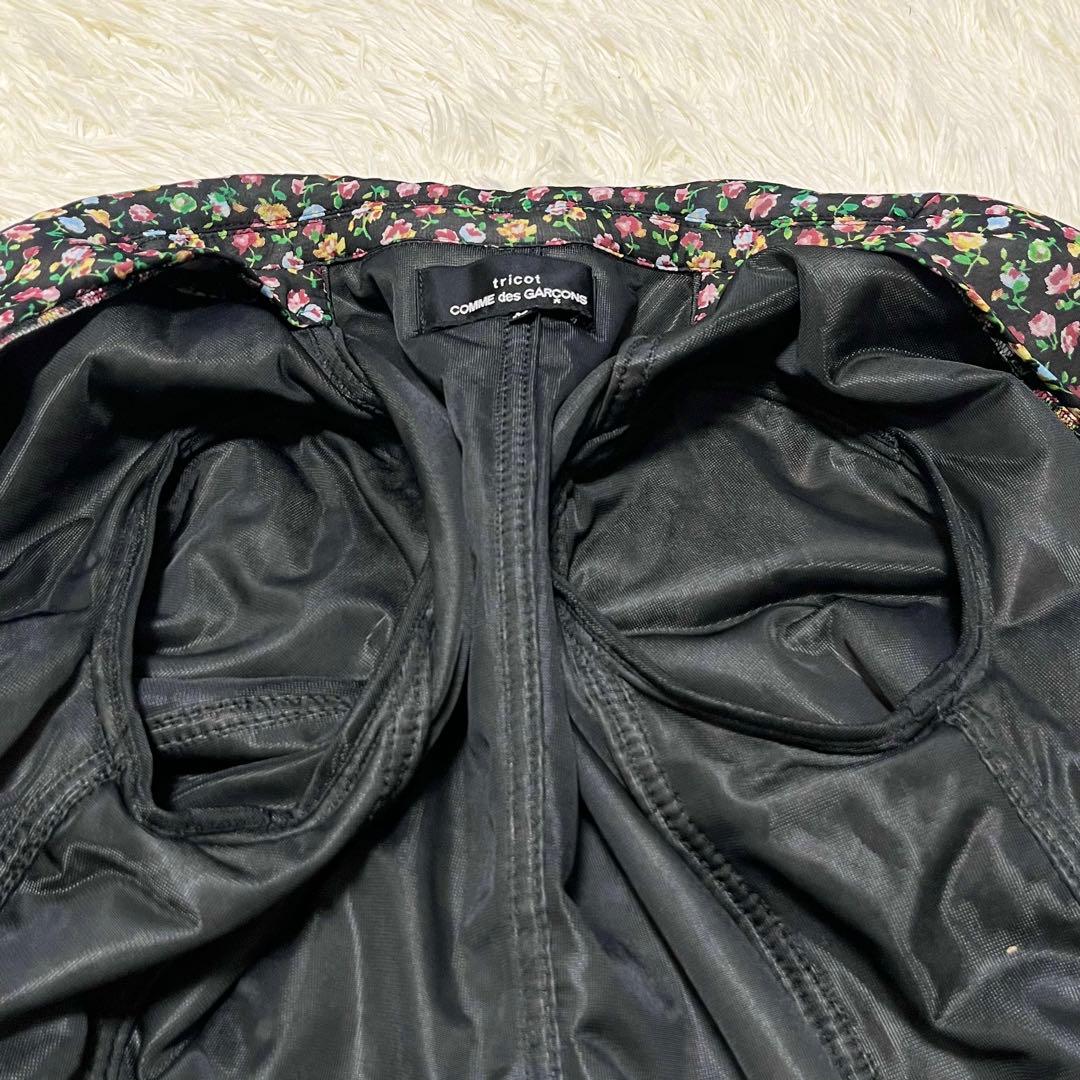 希少✨️美品✨️トリココムデギャルソン 花柄 中綿 テーラードジャケット