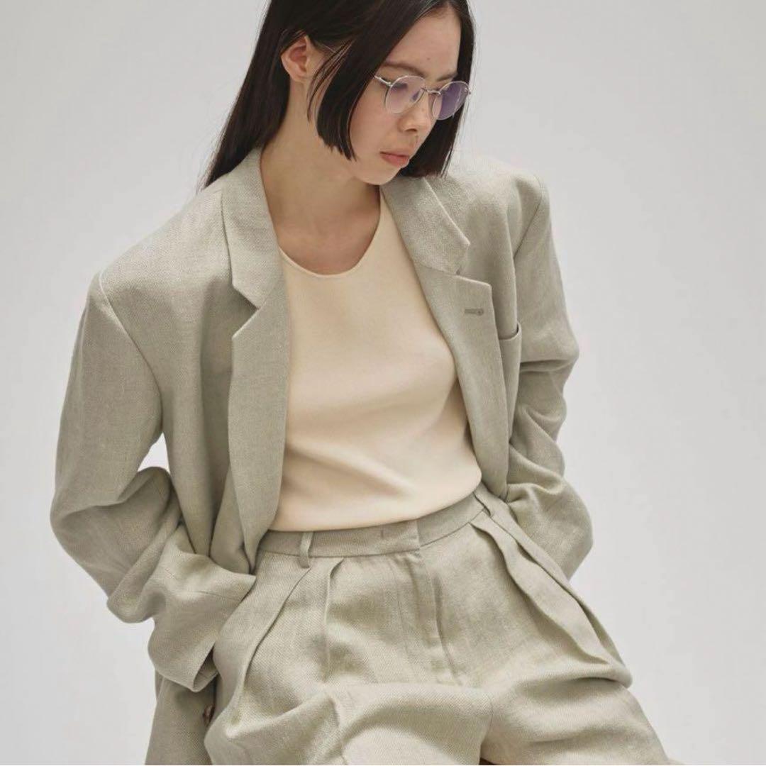 ジャケット・アウター Todayful Boyfriend Linen Jacket Sage 36