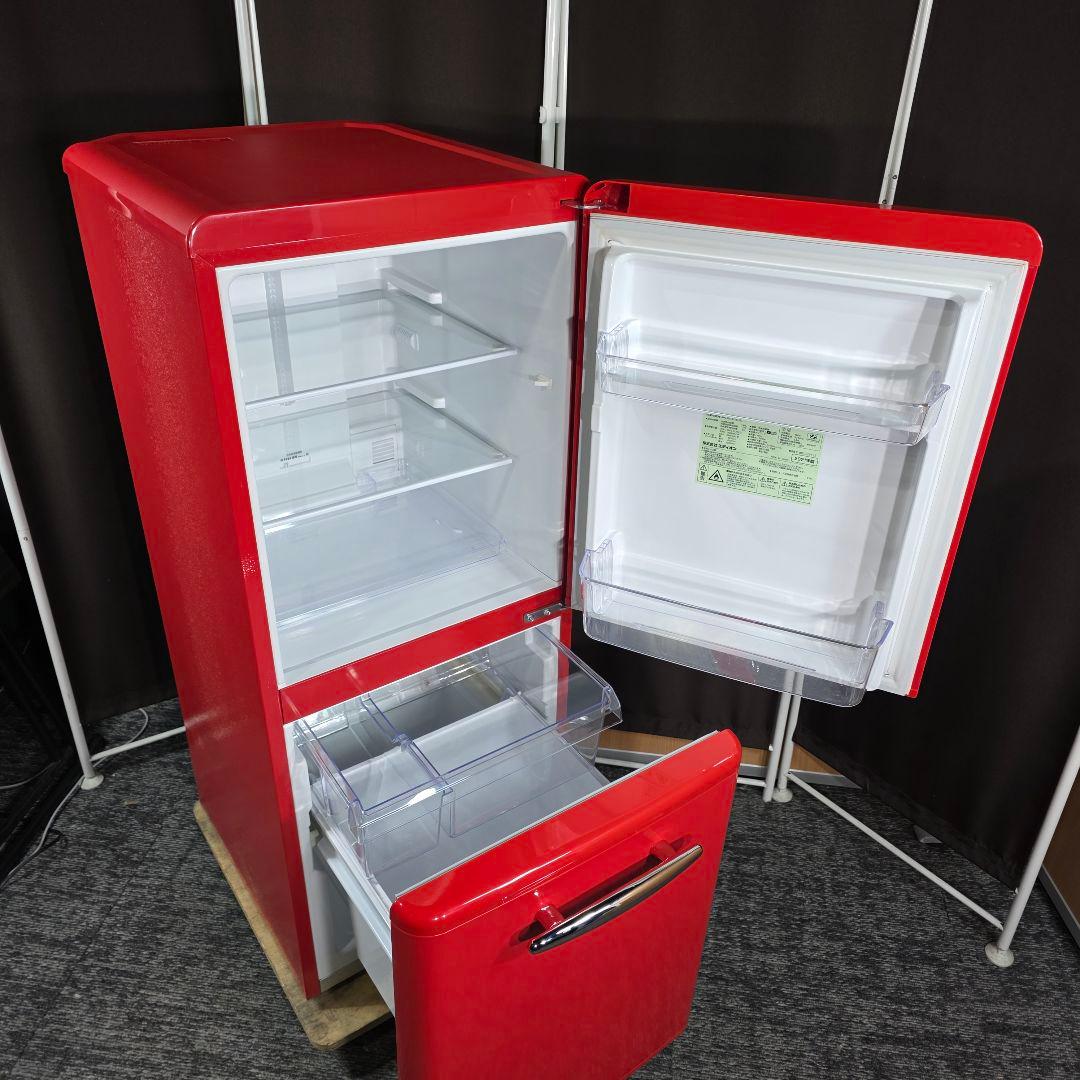 9707送料無料！レトロデザイン！eangle 2ドア 冷蔵庫