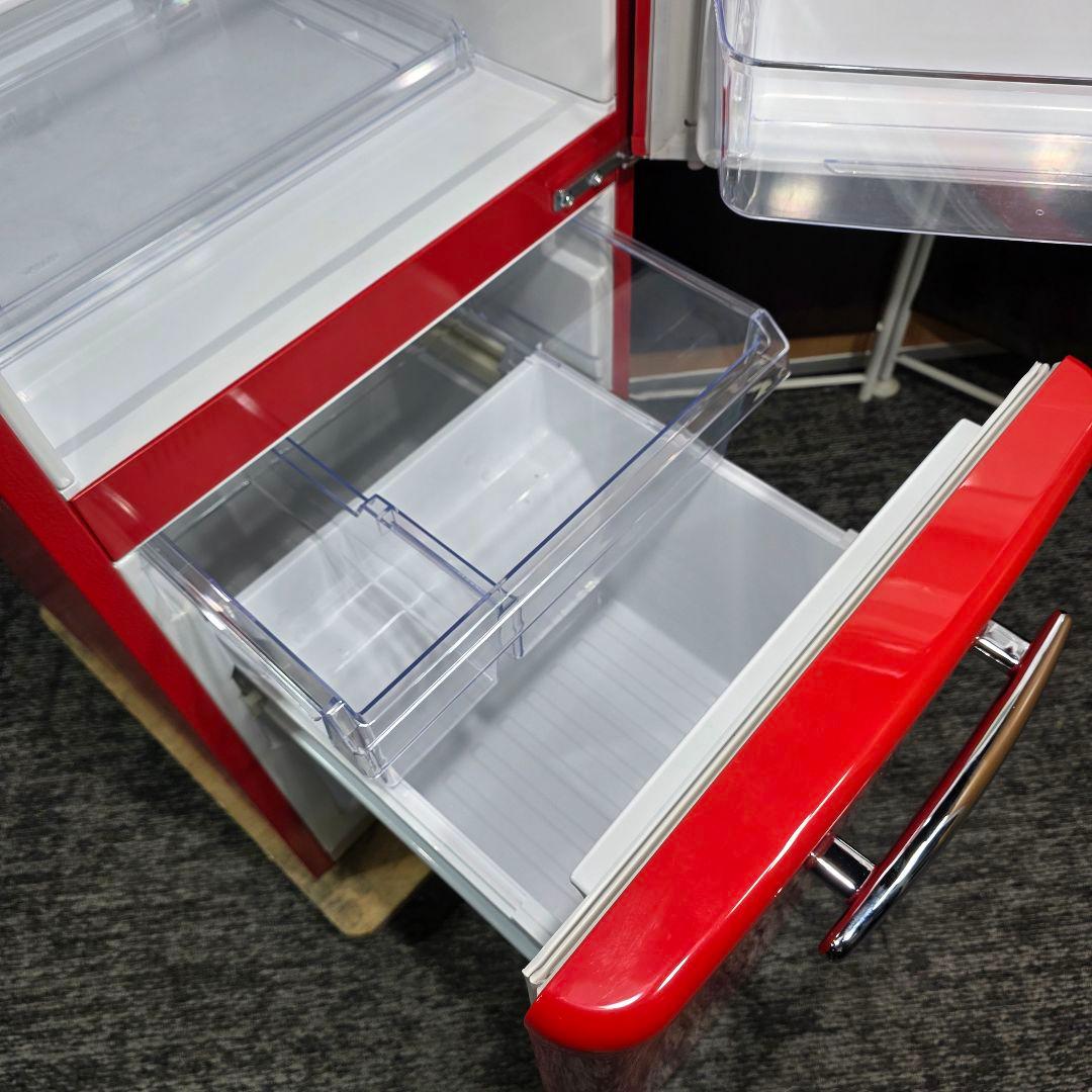 9707送料無料！レトロデザイン！eangle 2ドア 冷蔵庫