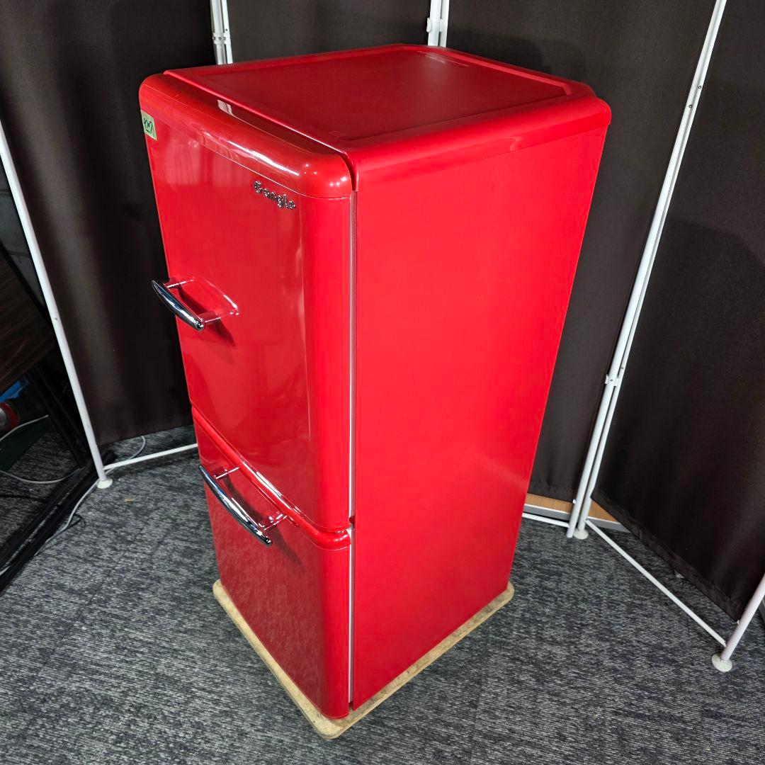 9707送料無料！レトロデザイン！eangle 2ドア 冷蔵庫