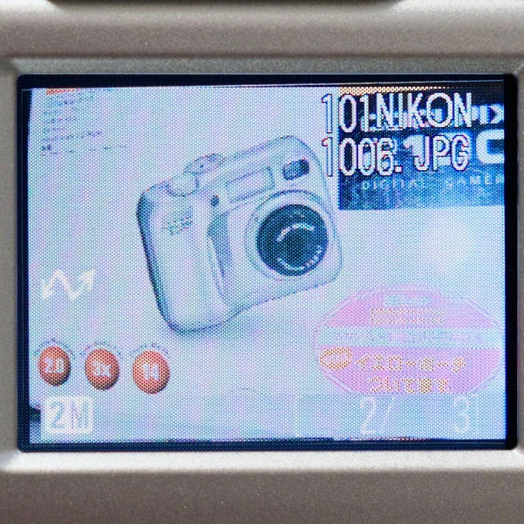 美品動作品 平成レトロ CCD Nikon COOLPIX E2100 元箱付き