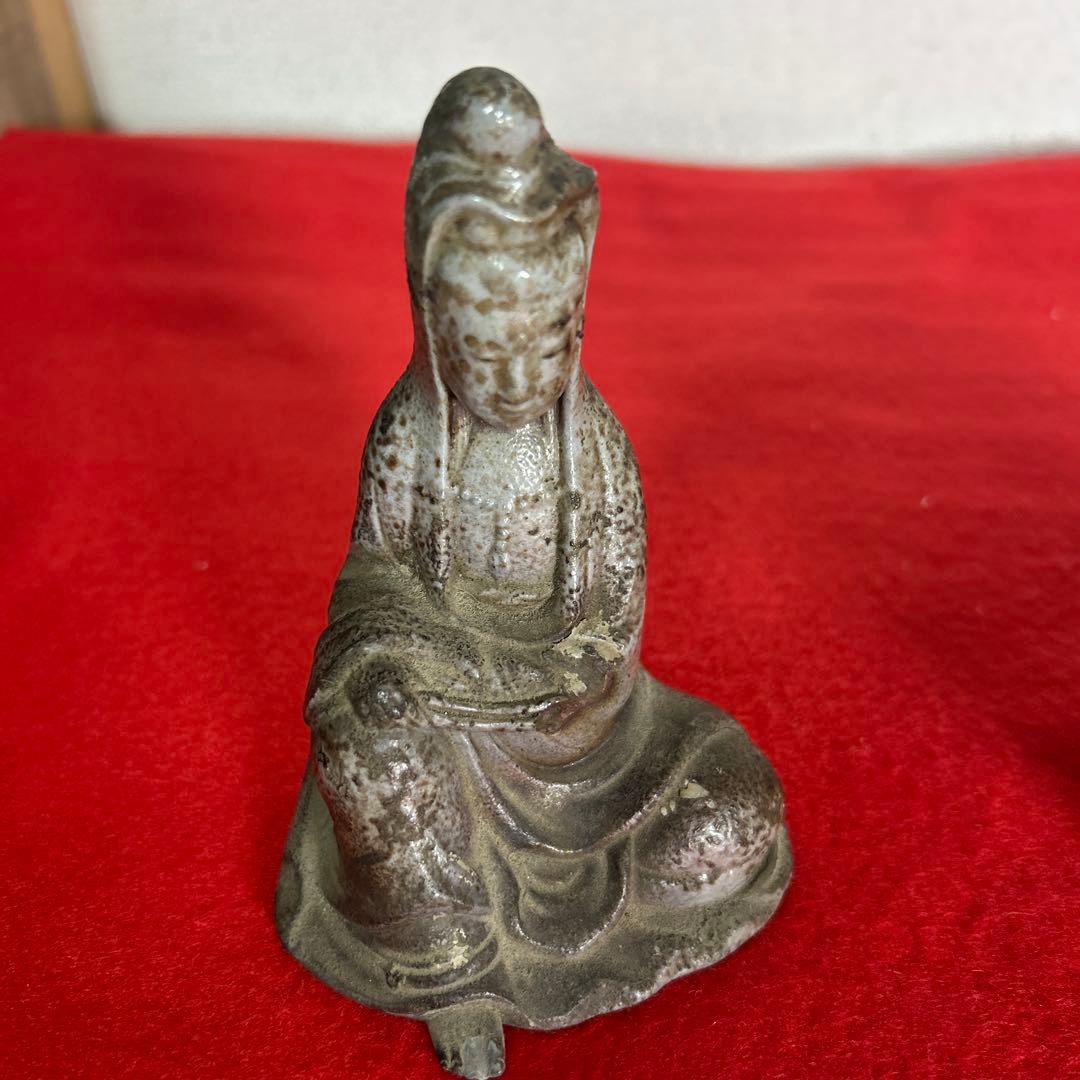 備前焼 名工　難波好陽 仏像　香炉❓貴重