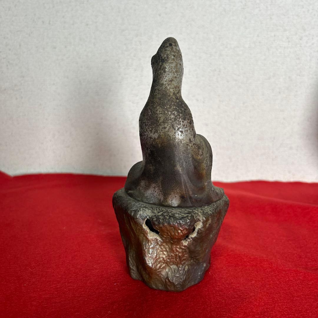 備前焼 名工　難波好陽 仏像　香炉❓貴重