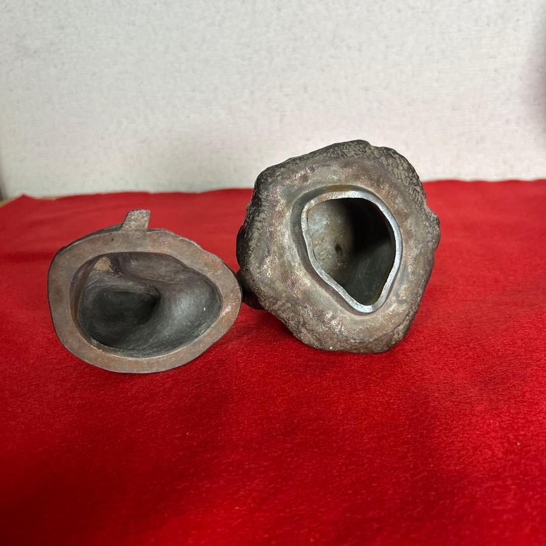 備前焼 名工　難波好陽 仏像　香炉❓貴重