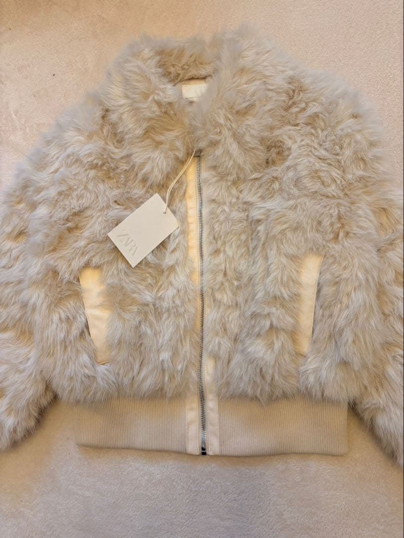 ZARA ザラ フェイクファーボンバージャケット S