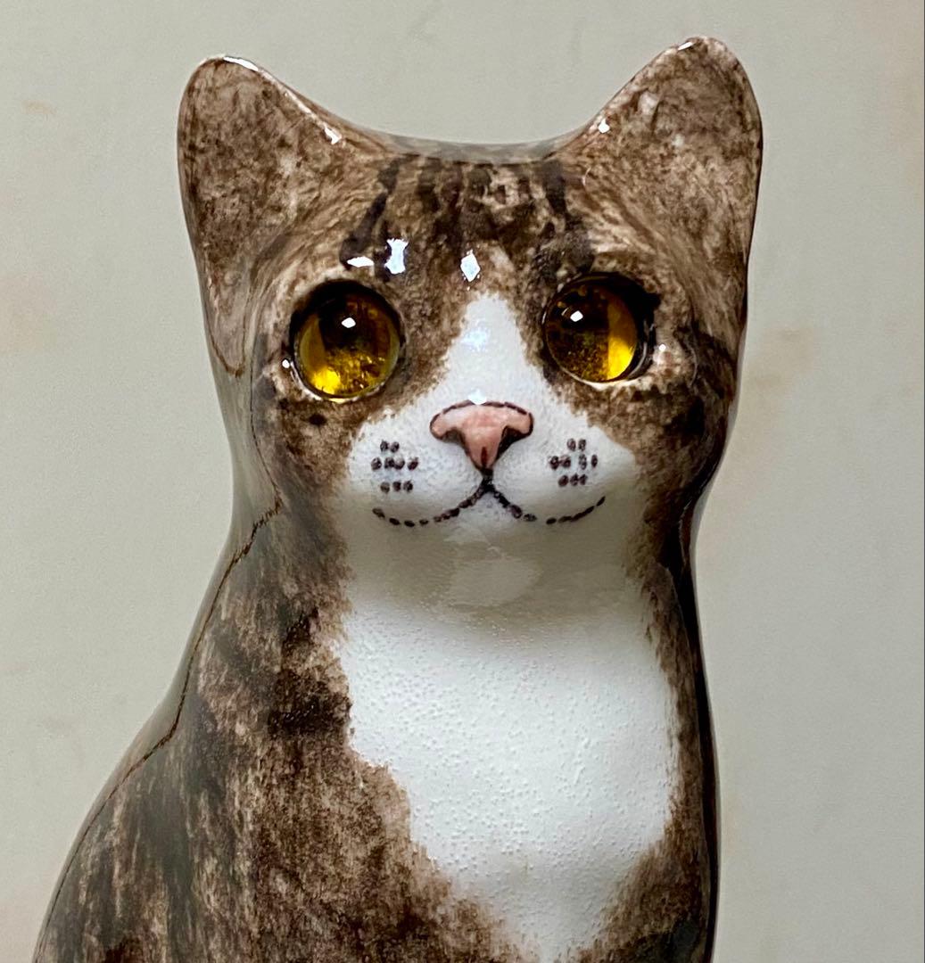 サイズ2　ウィンスタンレイキャット　ケンジントンキャット　キジトラ仔猫　貫入無し