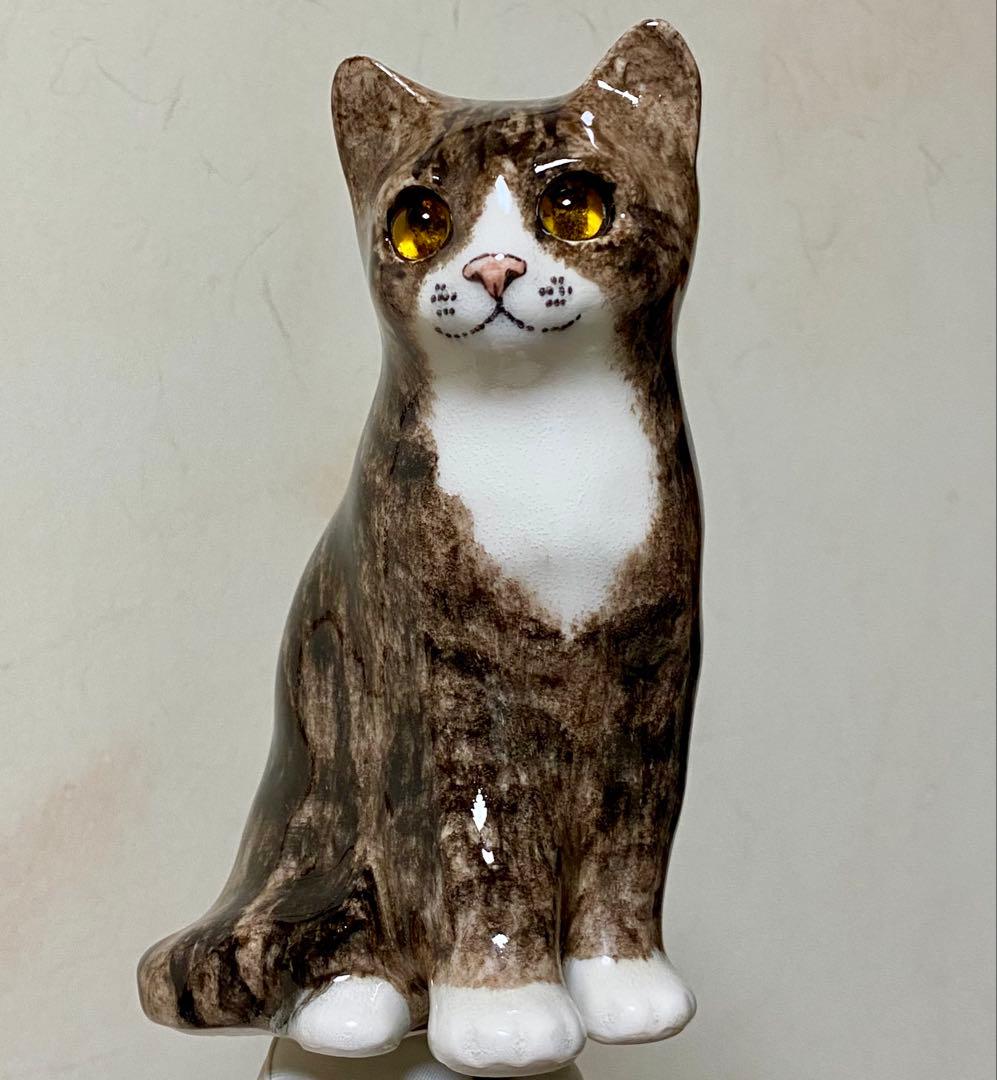 サイズ2　ウィンスタンレイキャット　ケンジントンキャット　キジトラ仔猫　貫入無し