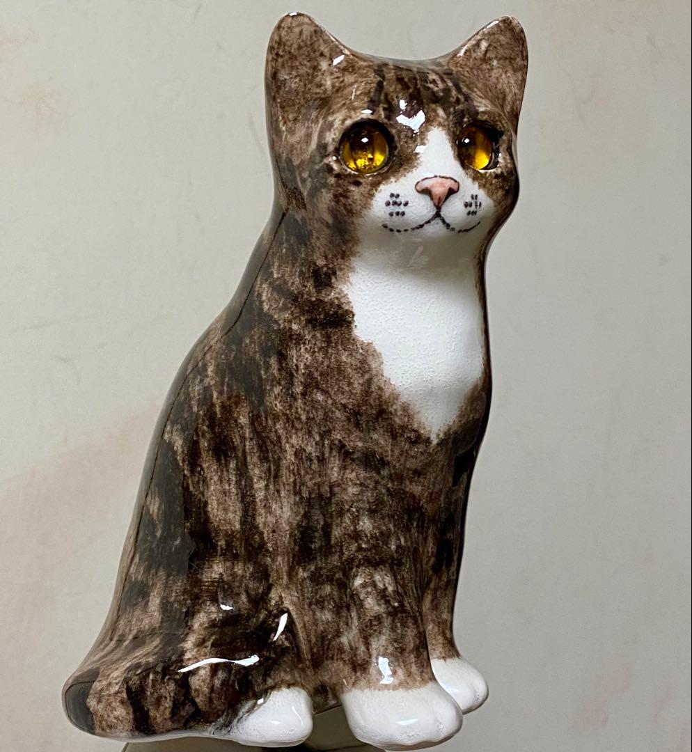 サイズ2　ウィンスタンレイキャット　ケンジントンキャット　キジトラ仔猫　貫入無し