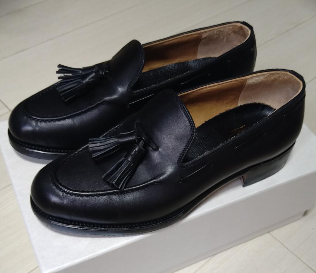 美品 フォルメ forme tassel loafer black 2 1/2