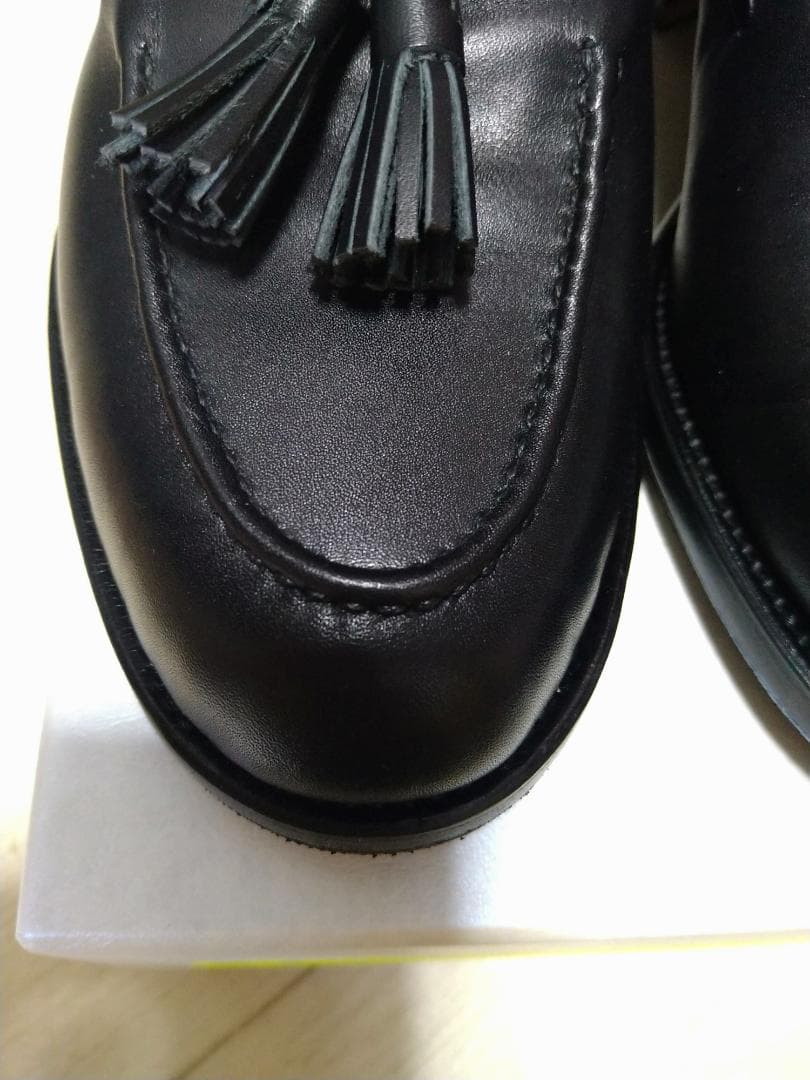 美品 フォルメ forme tassel loafer black 2 1/2