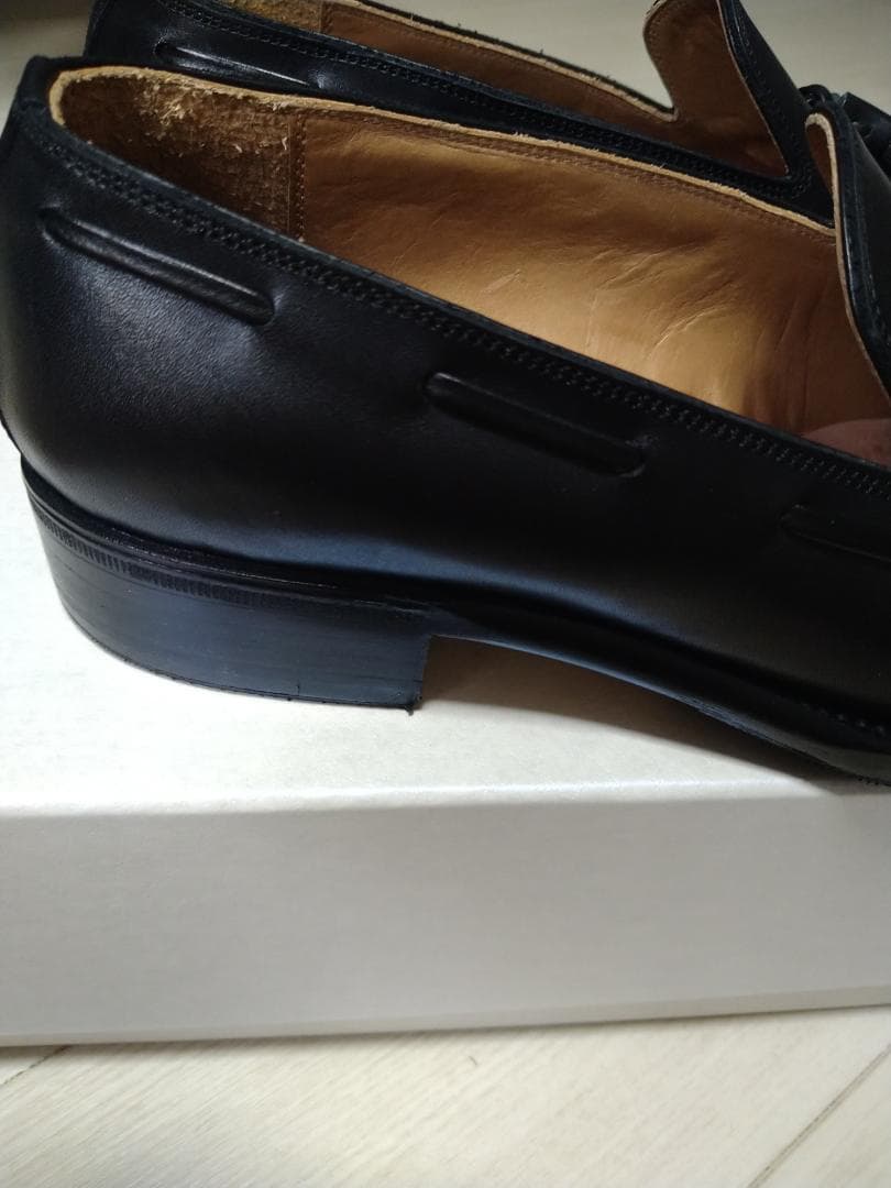 美品 フォルメ forme tassel loafer black 2 1/2