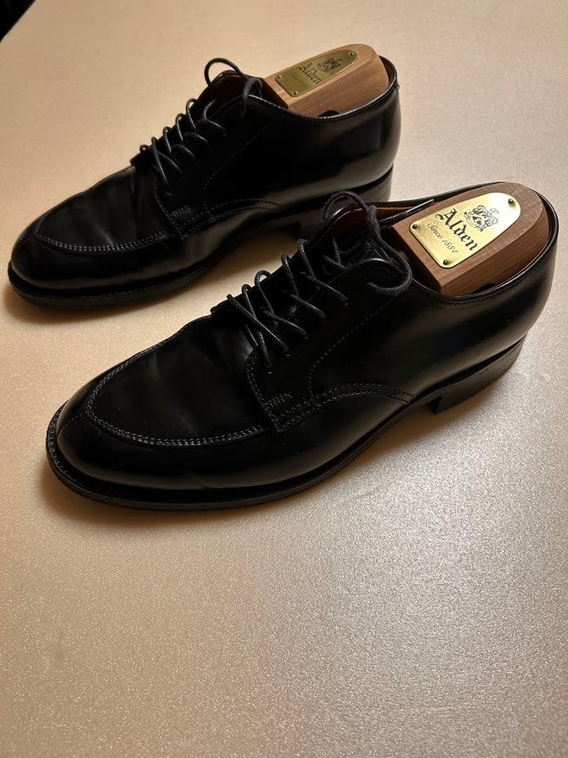 m*b様 【純正ツリー付き】Alden コードバン　 ブラック Vチップ6.5