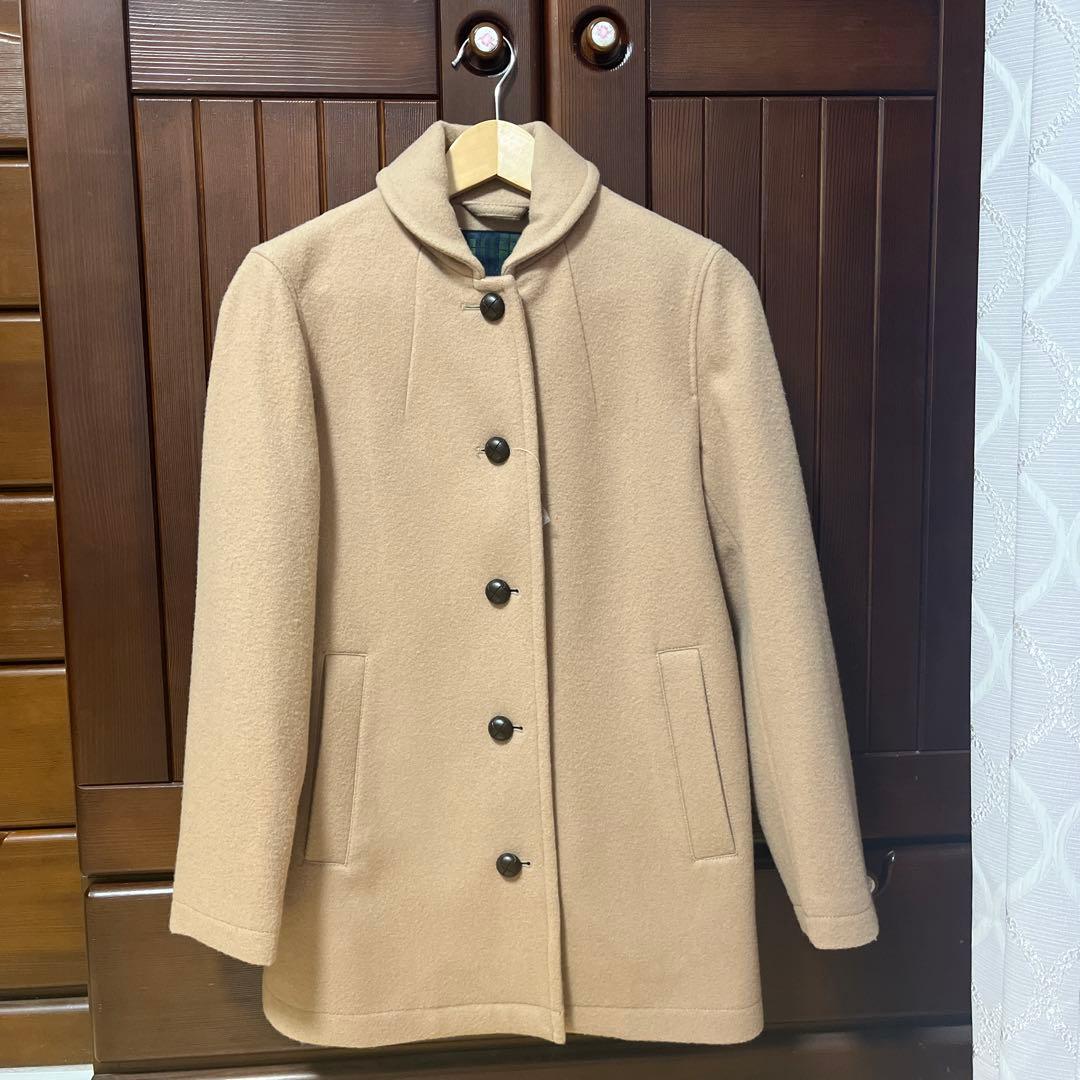 キース　ベージュハーフコート ウール　Mサイズ