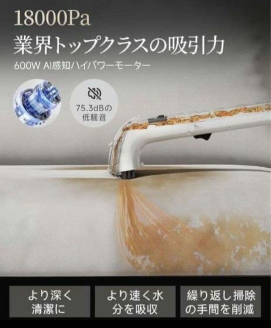 人気商品リンサークリーナー 18000Pa超強吸引力 600W強力