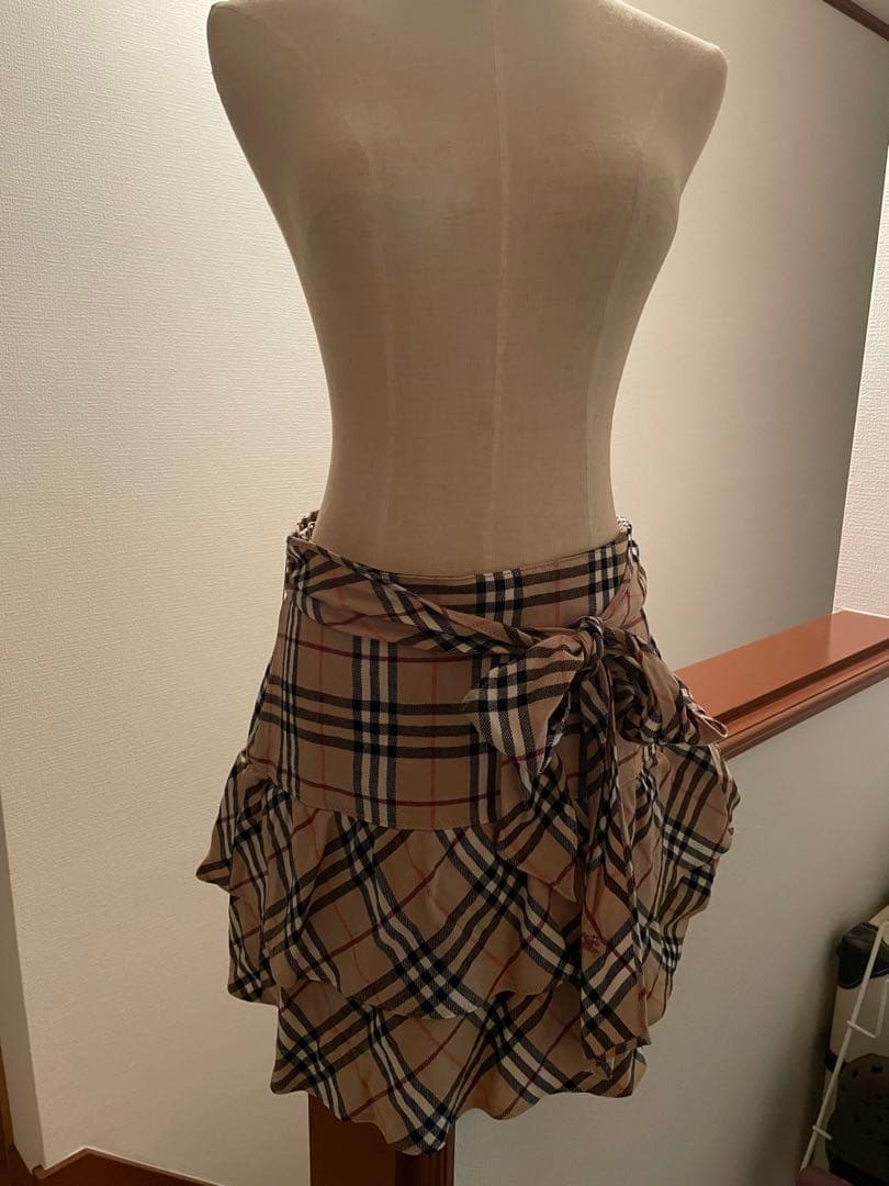 バーバリーブルーレーベル38フリルスカートBurberry