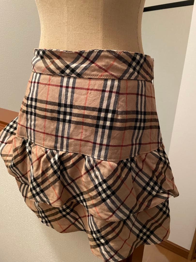 バーバリーブルーレーベル38フリルスカートBurberry