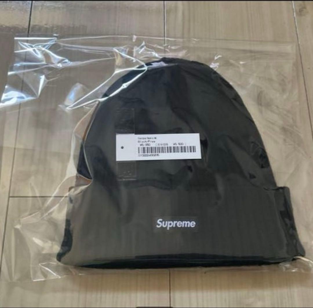 新品25SS supreme Overdyed Beanie Black 黒