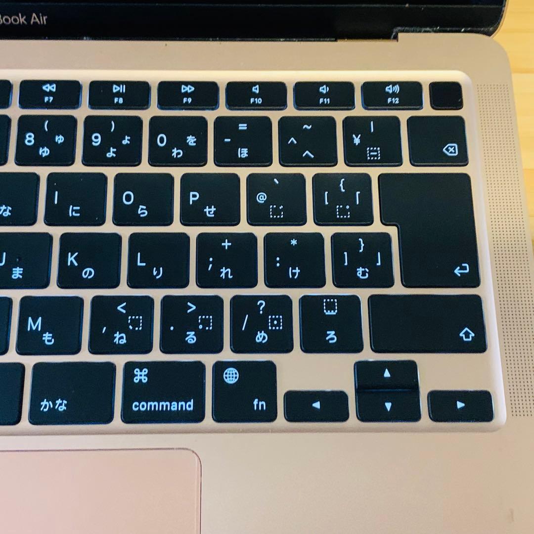 MacBookAirゴールドM1 512GB メモリ8GB 保護フィルム付