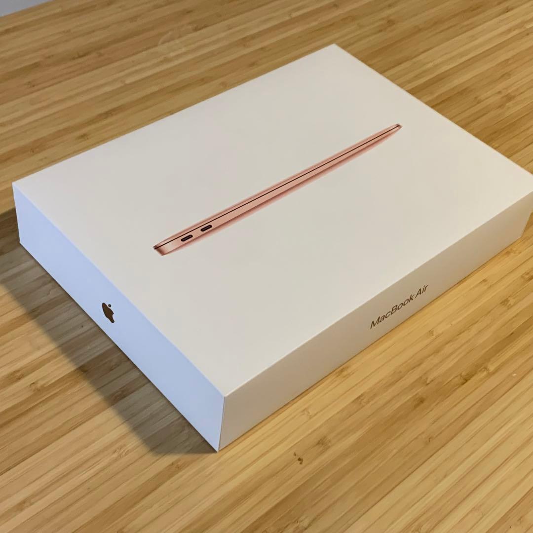 MacBookAirゴールドM1 512GB メモリ8GB 保護フィルム付