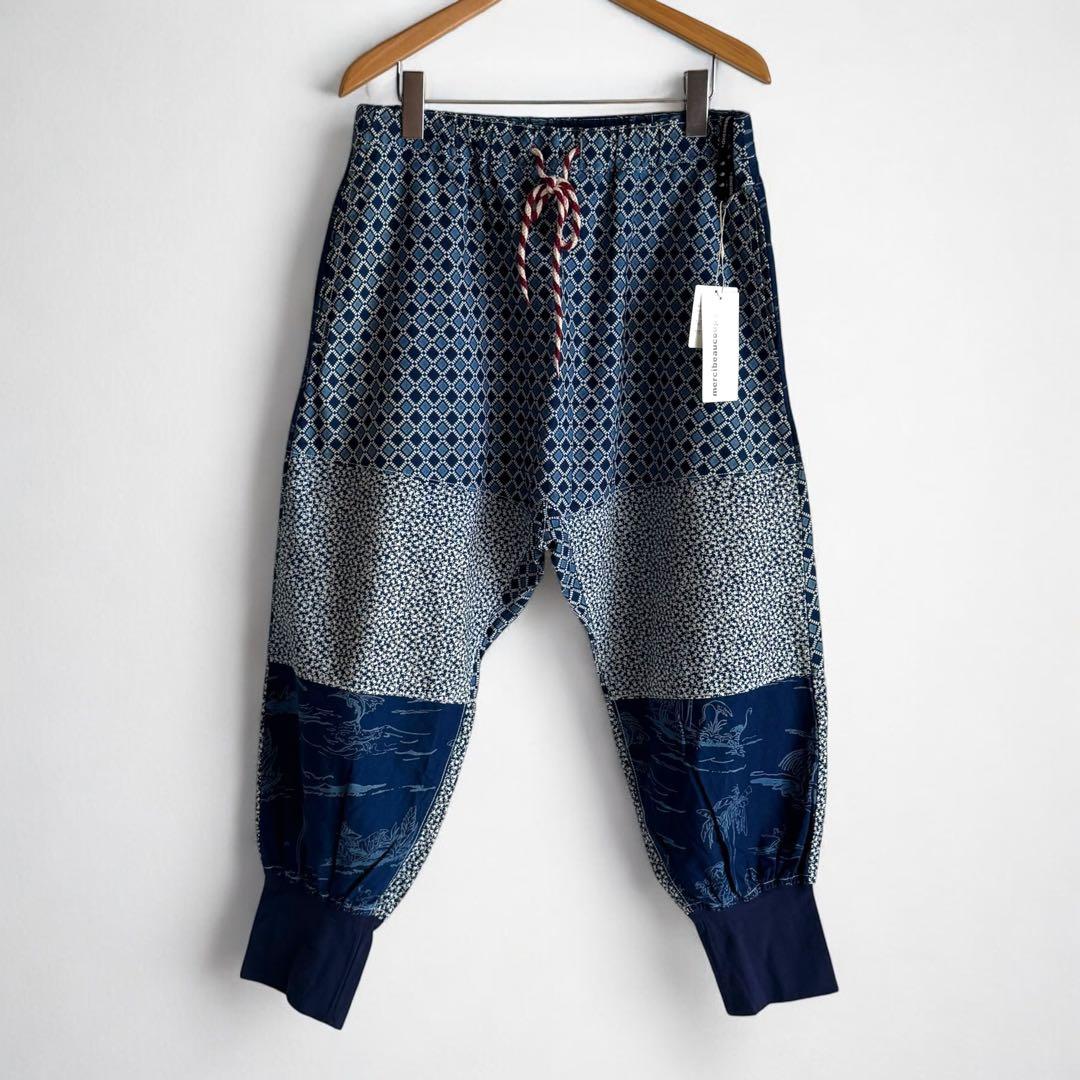 1325◆メルシーボークー マリン サルエルパンツ モロモロインディゴ 3