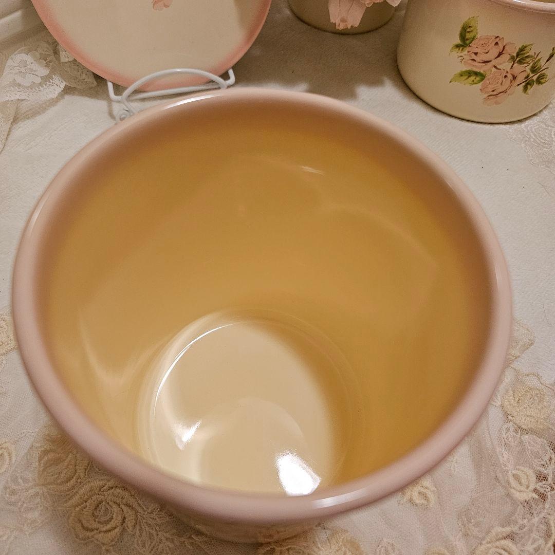 イマン imane ダイアナローズ ツールスタンド3個 ホーロー ペン立て