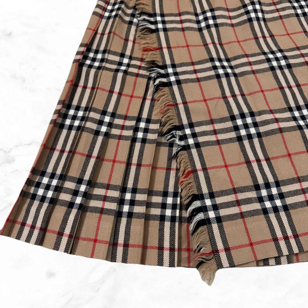 BURBERRY バーバリーブルーレーベル ノバチェック 巻きスカート 38