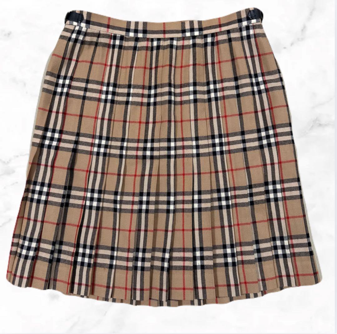 BURBERRY バーバリーブルーレーベル ノバチェック 巻きスカート 38