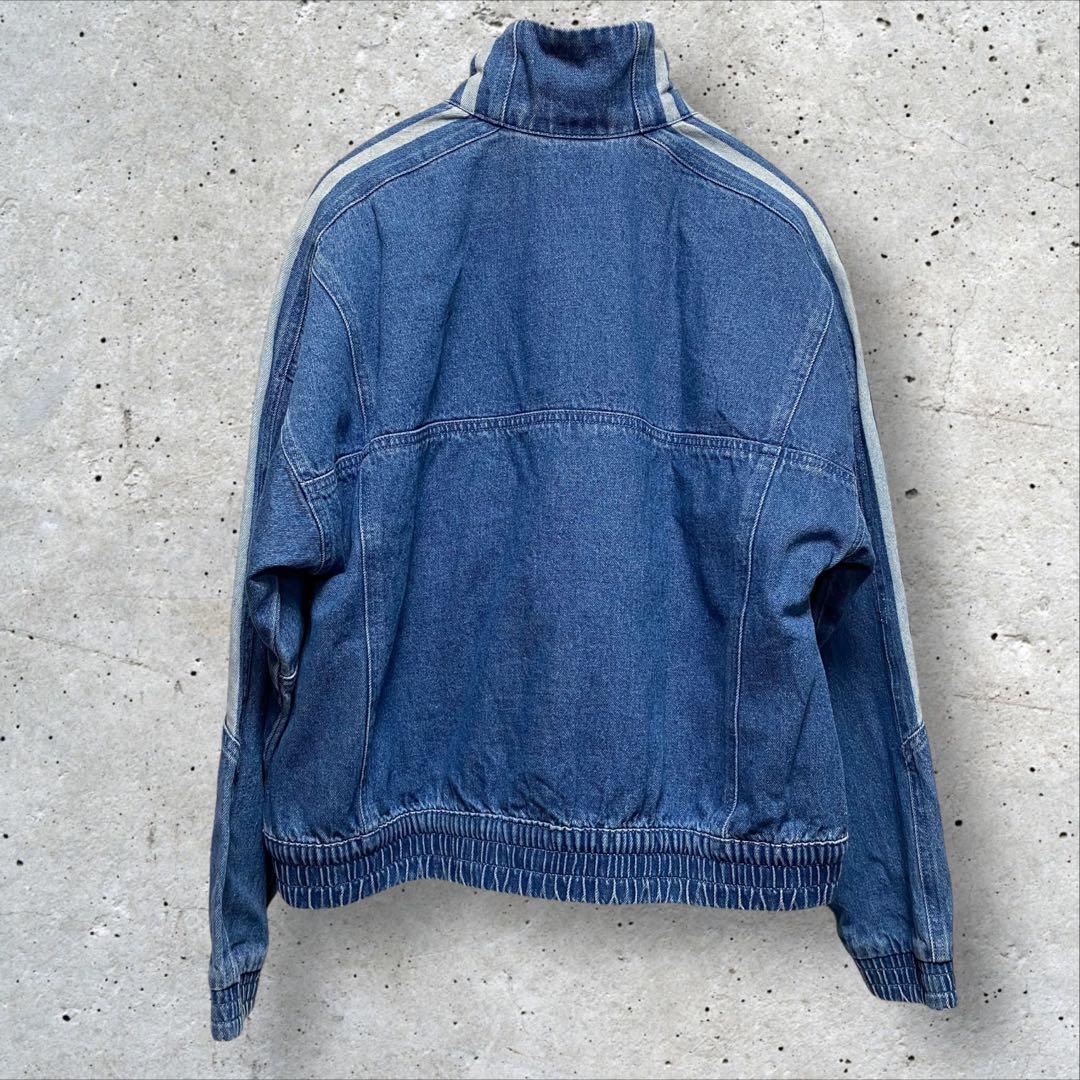 adidas デニムクロップド トラックトップ アディダス デニム Ｓ ブルー