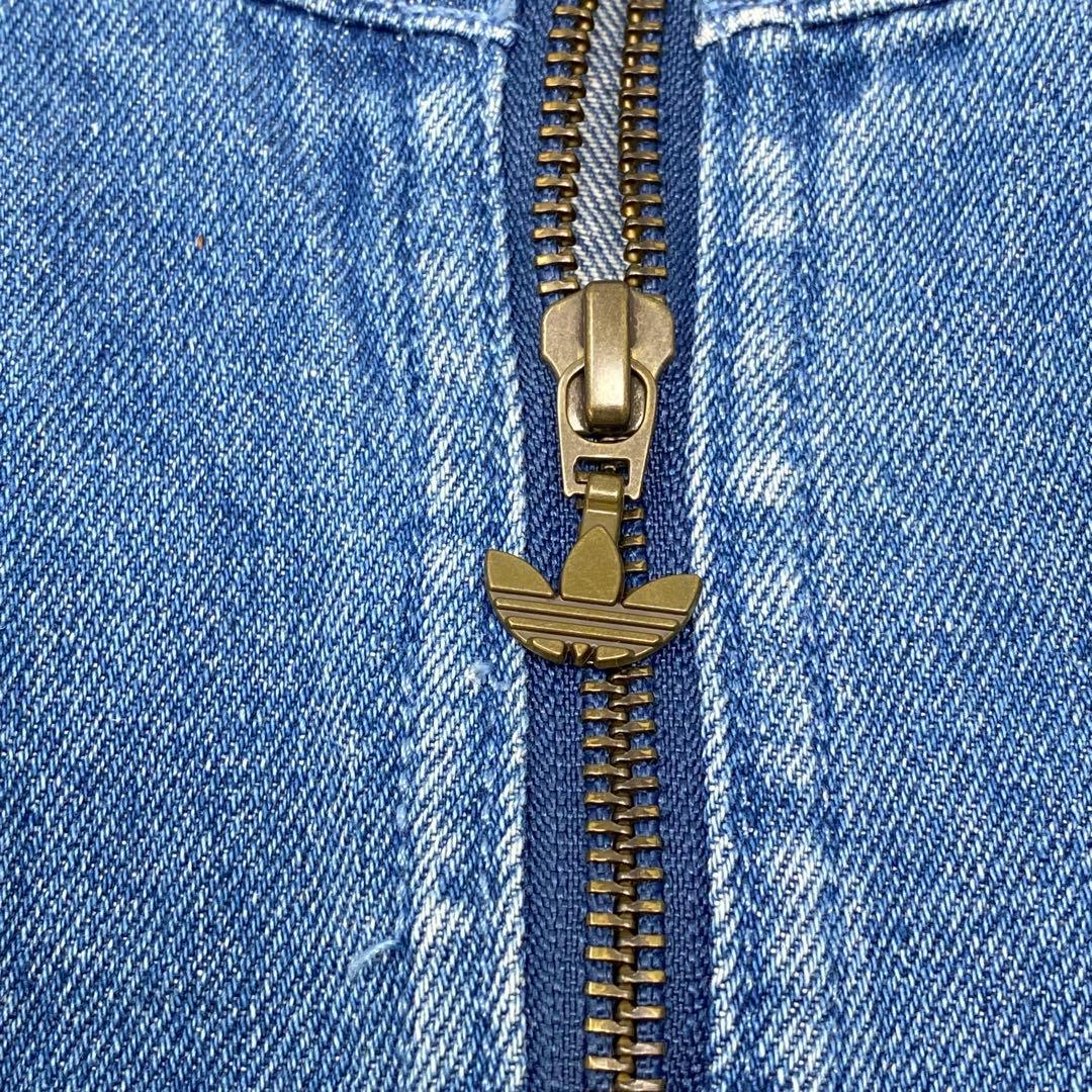 adidas デニムクロップド トラックトップ アディダス デニム Ｓ ブルー