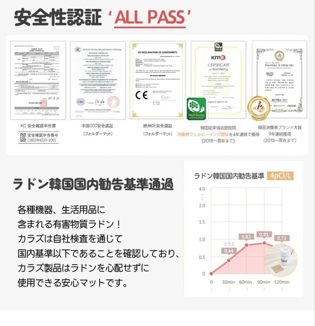 Caraz プレイマット4段120x160x4cm厚ベビーマットthesun抗菌