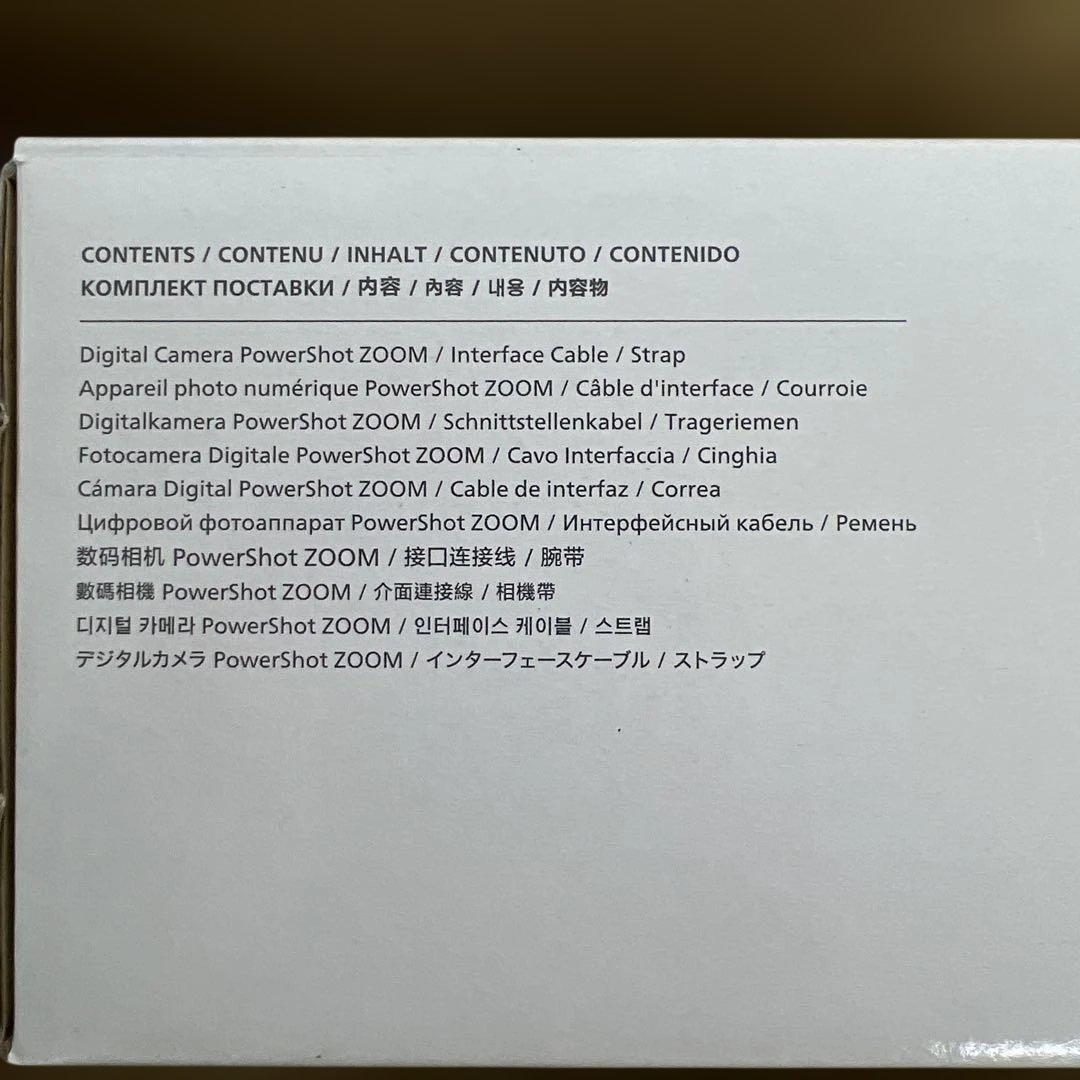 614 Canon コンパクトデジタルカメラ PowerShot ZOOM