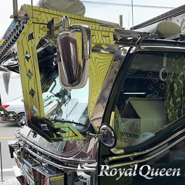 0662 復刻版 ステンレス製 五光ミラー 鏡面 ハイウェイミラー 高速ミラー