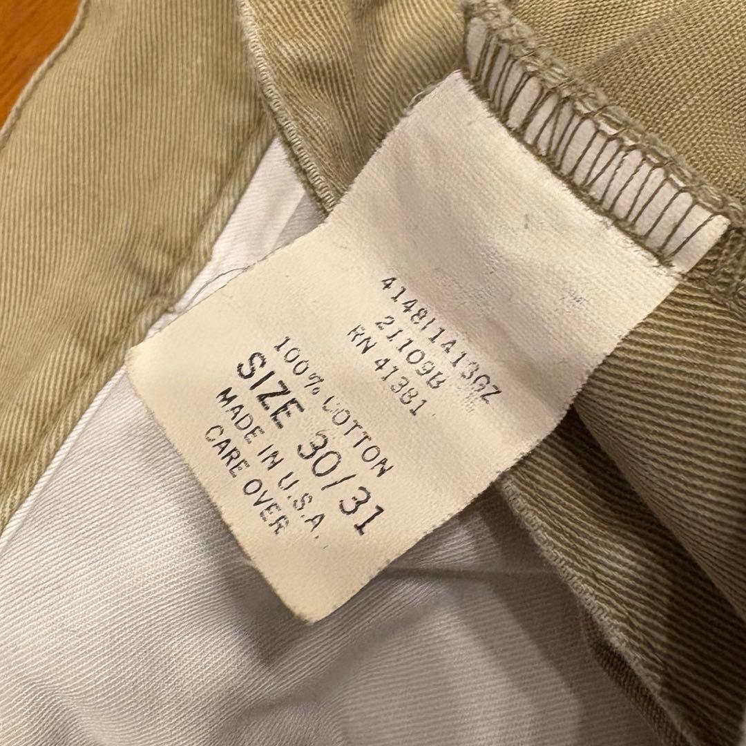 90's - RRL USA製 テーパードチノパンツ 三つ星タグ 30×31