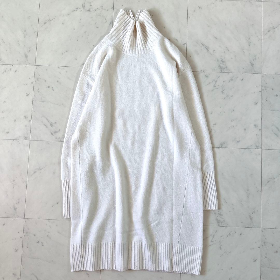 美品♪エストネーション ウールカシミヤハイネックワンピース 近年モデル タートル