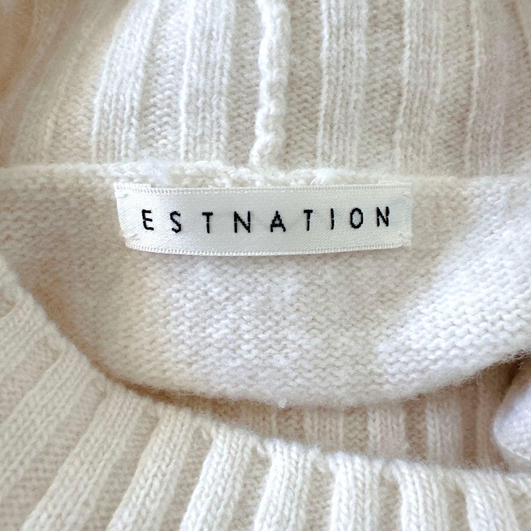 美品♪エストネーション ウールカシミヤハイネックワンピース 近年モデル タートル