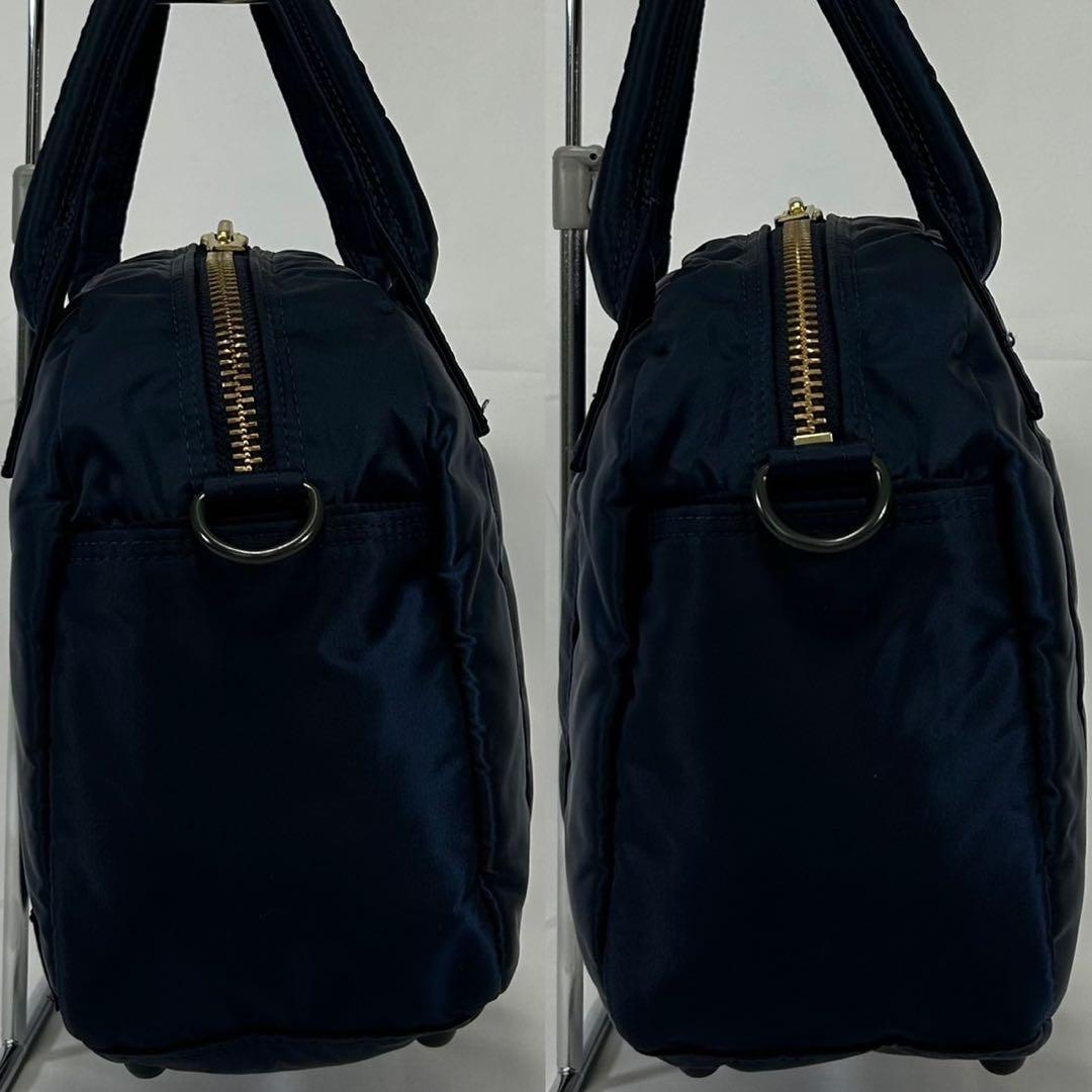 【極美品/現行】ポーター タンカー 吉田カバン 2way ミニボストンバッグ 紺