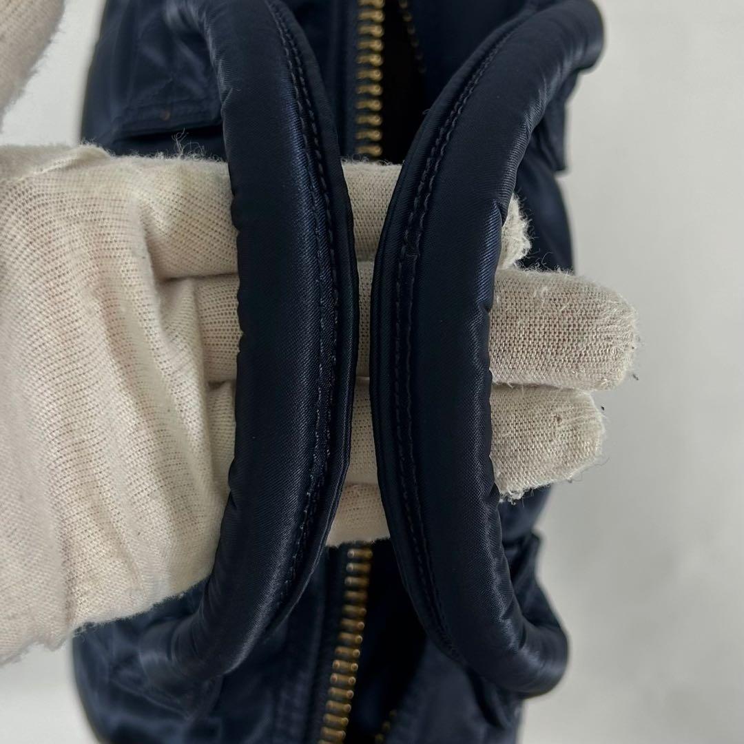 【極美品/現行】ポーター タンカー 吉田カバン 2way ミニボストンバッグ 紺