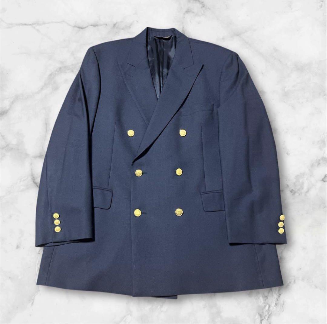 BROOKS BROTHERS ダブル紺ブレザー　XL