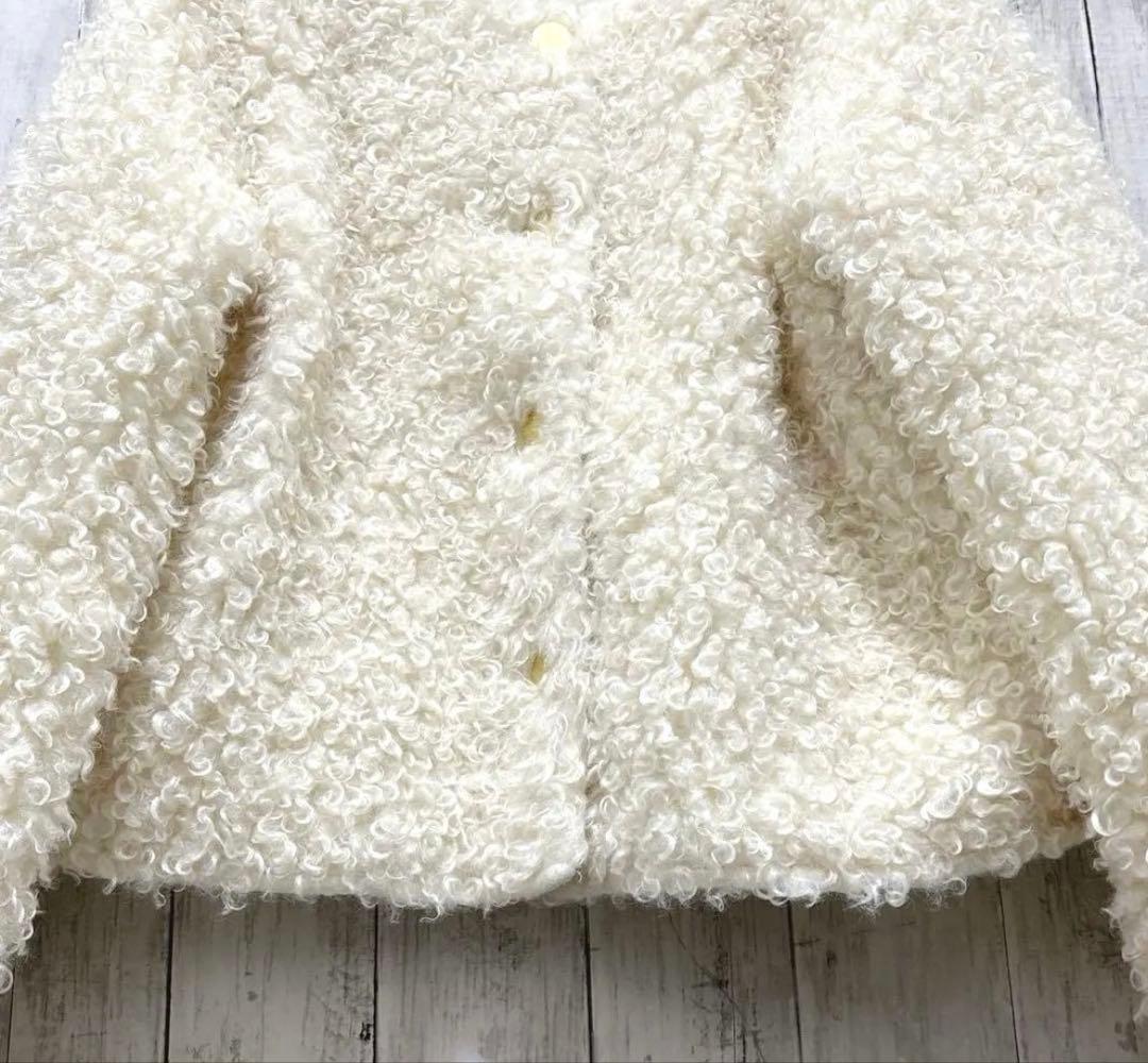 CADUNE カデュネ ボアジャン ボアコート 金ボタン　38