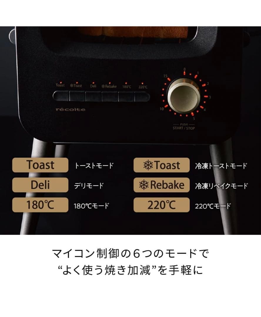 récolte ルコルト トースター クリーム色 ブレッドケース付き 新品未使用