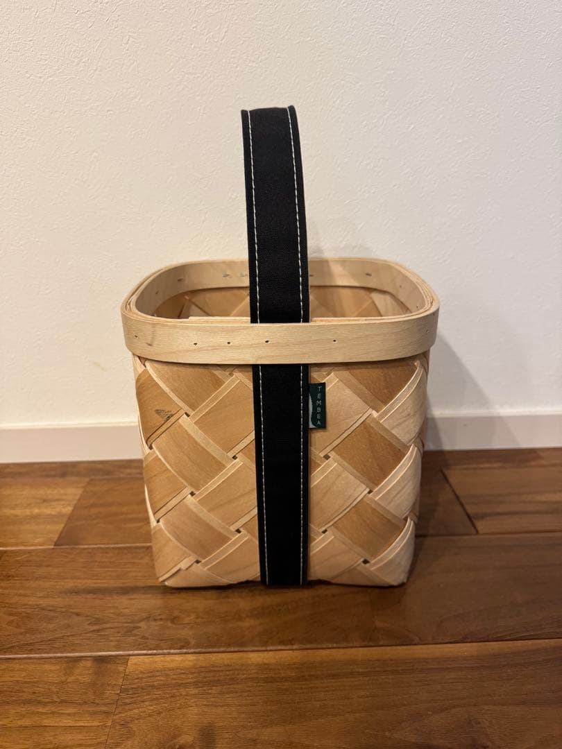 テンベア TEMBEA CINQ 白樺かご バッグ スクエア型