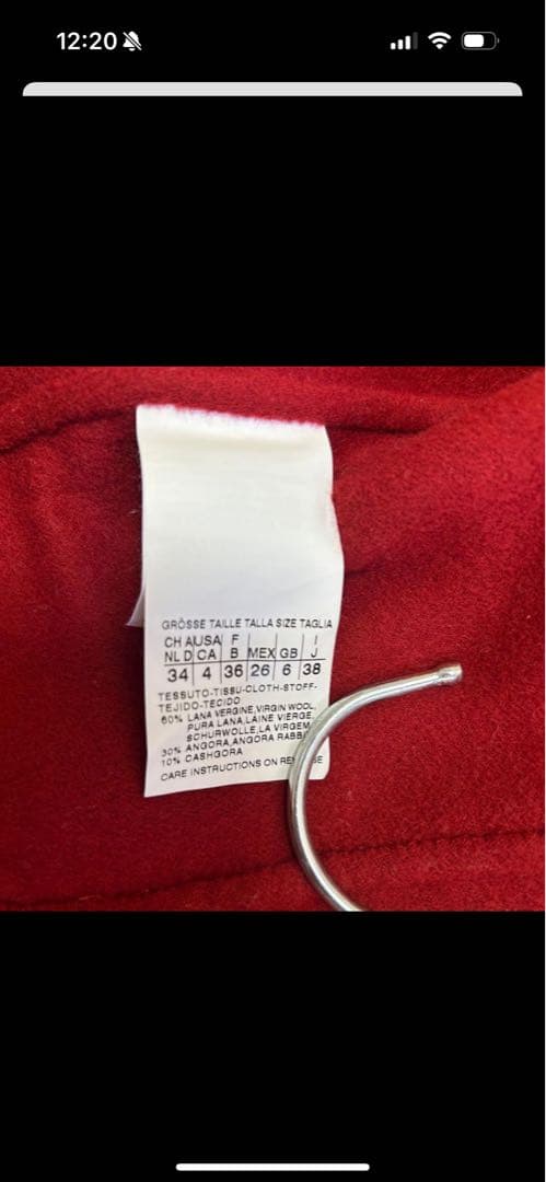 高級白タグ✨アンゴラ　カシゴラ マックスマーラ　クチートアマーノ