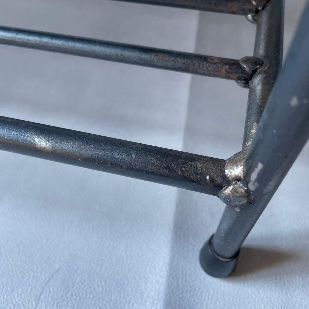 テーブル　ローボード　ヴィンテージ　スチール & ウッドトップ
