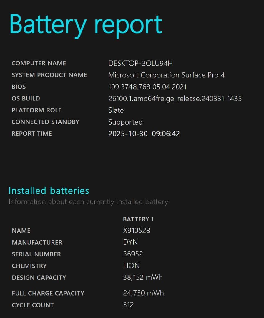 Surface Pro4◆128G/4G◆Core i5-6300U◆キーボード
