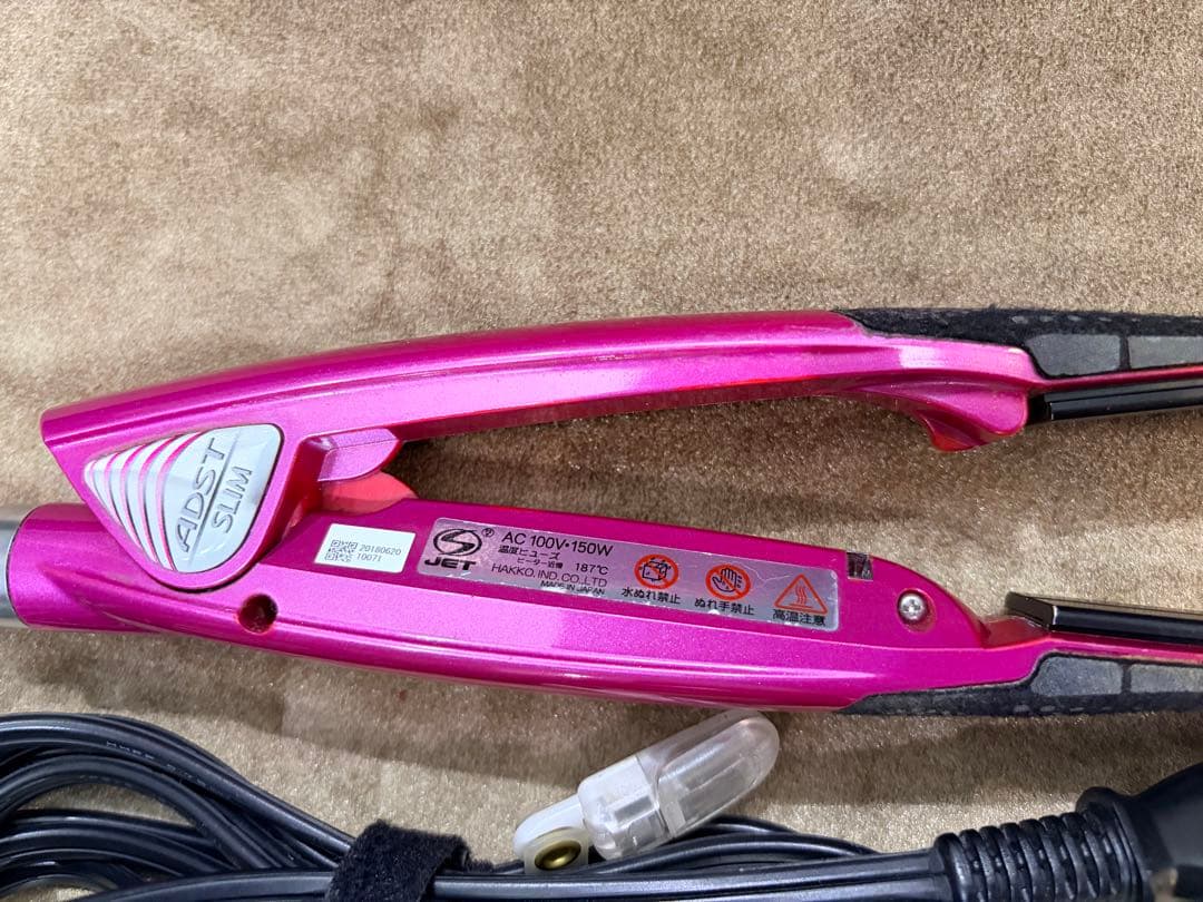 ADSTアドスト DS Slim ストレートヘアアイロン ピンク